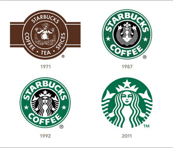 Starbucks logo revisions