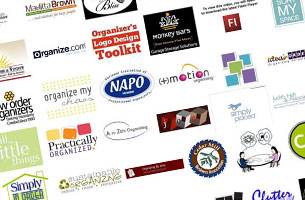 various organizing logos