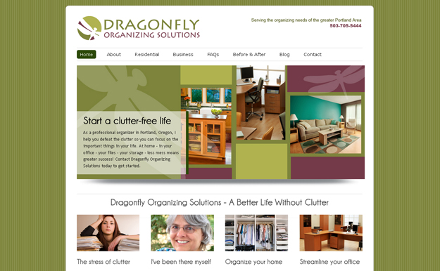 Dragonfly Organizing website