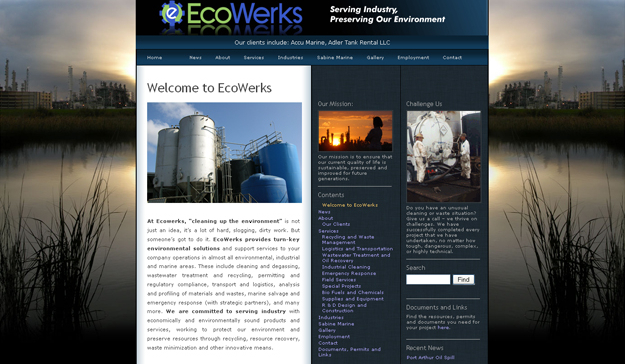 Ecowerks website