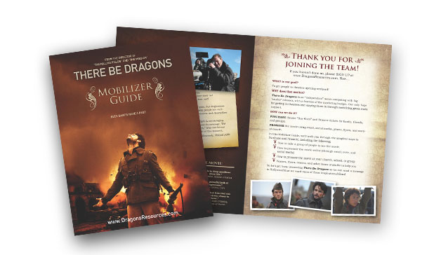 There Be Dragons movie promotion