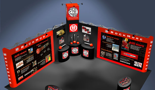 3D model of trade show booth