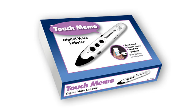 TouchMemo packaging design